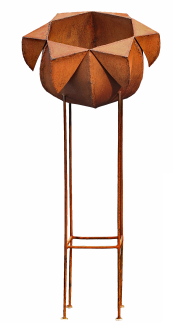 Sigrun II - rostiges Gefäß auf einem Ständer