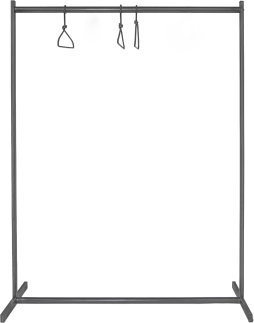 Garderobe aus Stahl, Breite 123 cm