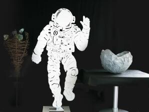 Astronaut aus 3 mm Stahlblech