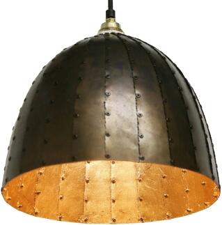 Goldkern, abgependelte Leuchte, innen vergoldet