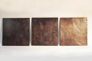 Triptychon aus Kupfer
