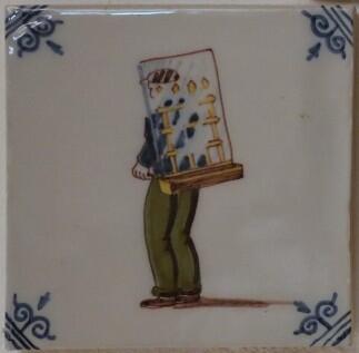Der Vogelverkäufer, friesische Fliese
