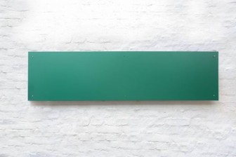 Magnetpinnwand aus Stahl grün lackiert